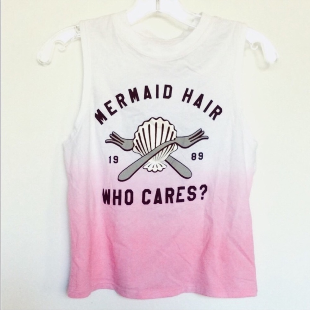 Mermaid hair crop top
